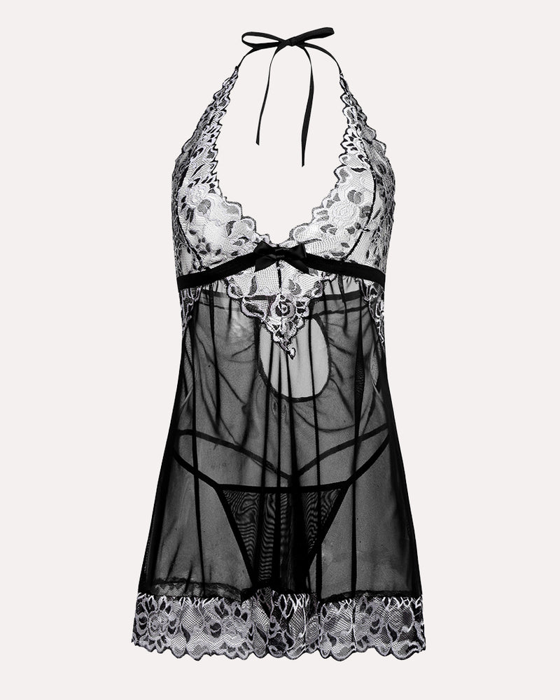 Lace Babydoll Mesh Chemise Nightwear