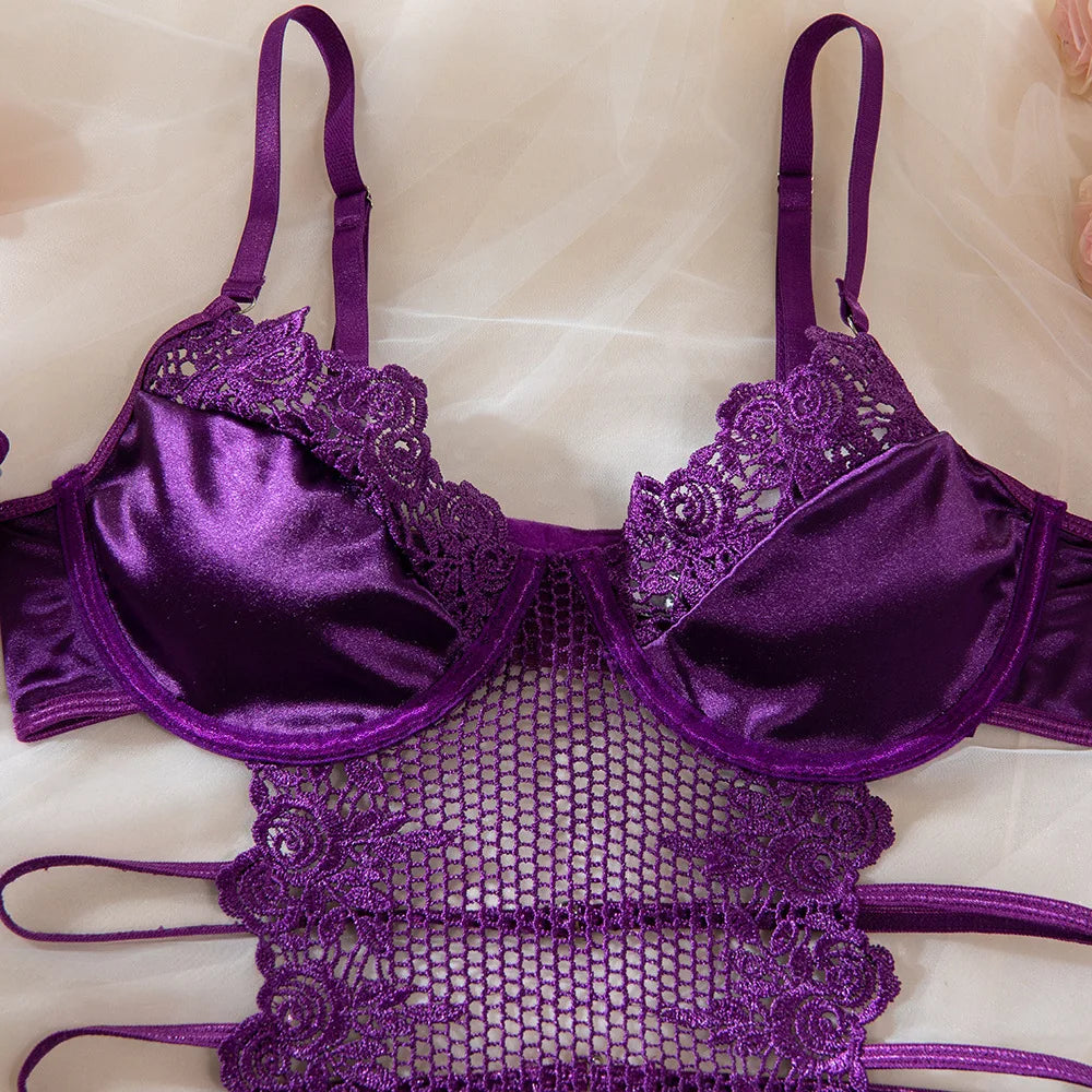 Purple Erotic Lingerie