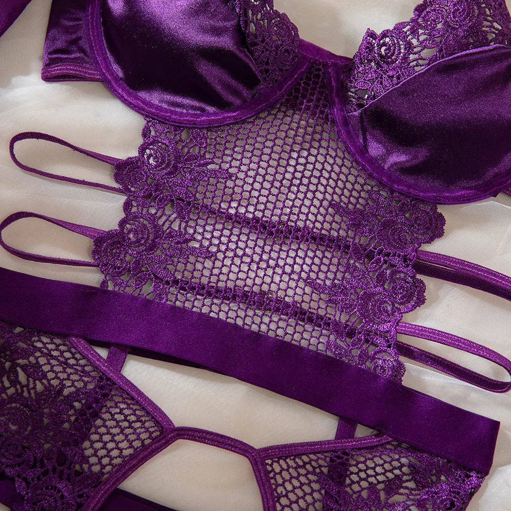 Purple Erotic Lingerie