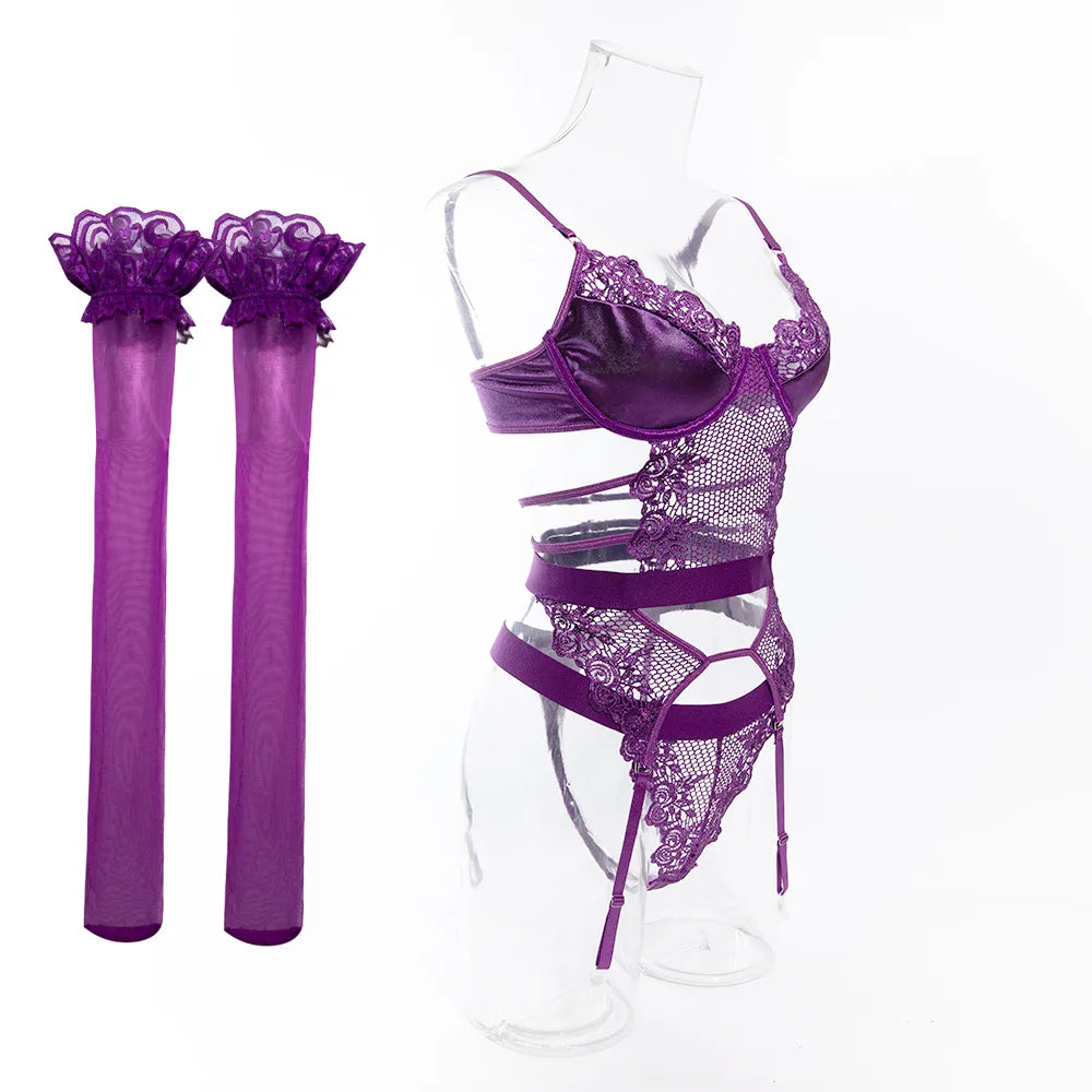 Purple Erotic Lingerie