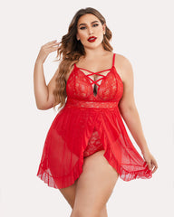 Plus Size Snap Crotch Babydoll