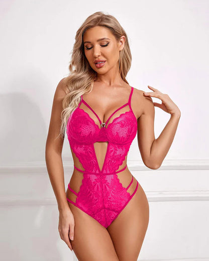 Body de lenjerie Deep V din dantela sexy