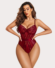 Snap Crotch One Piece Underwire Bodysuits