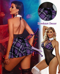 Roleplay Custumes Snap Crotch Dress