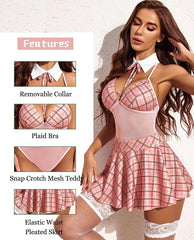 Roleplay Custumes Snap Crotch Dress