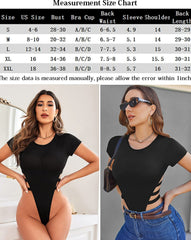 Body cu mânecă scurtă decupate Topuri de tricou 