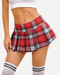 Mini Plaid Skirt Schoolgirl Outfits