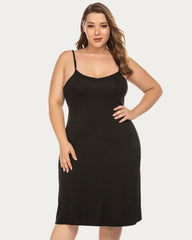 Full Slips Nightgown V Neck Dress