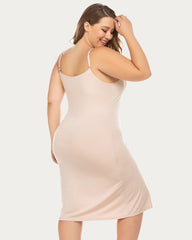 Full Slips Nightgown V Neck Dress