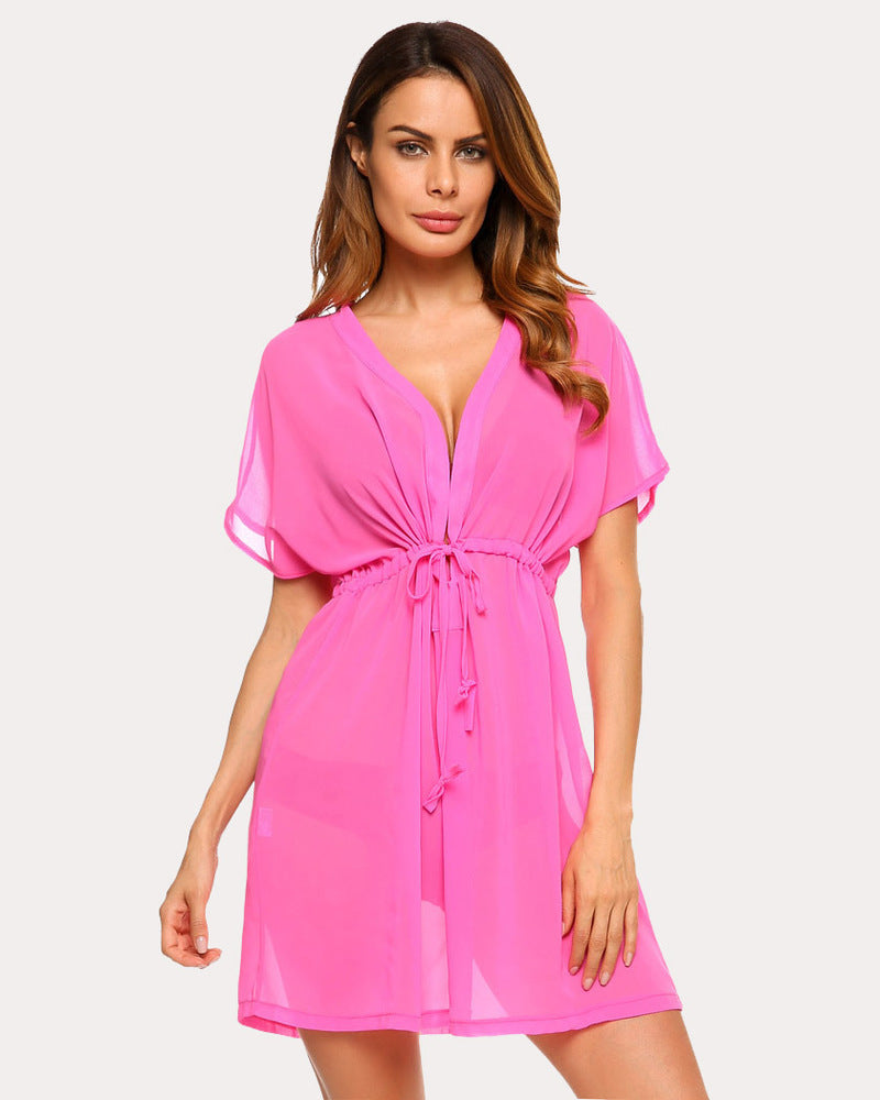 Chiffon Kimono Sheer Beach Coverup
