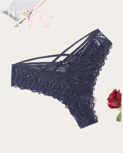 Chiloți obraznici Lace Criss Cross Lenjerie intimă