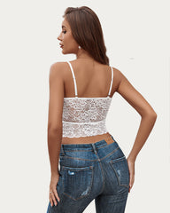 Lace Tank Top Tube Slim Basic Bralette