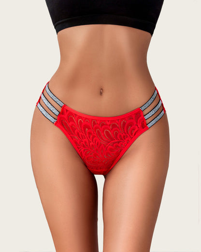 Chiloți cu sclipici din dantelă Cheeky Bikini Lenjerie intimă