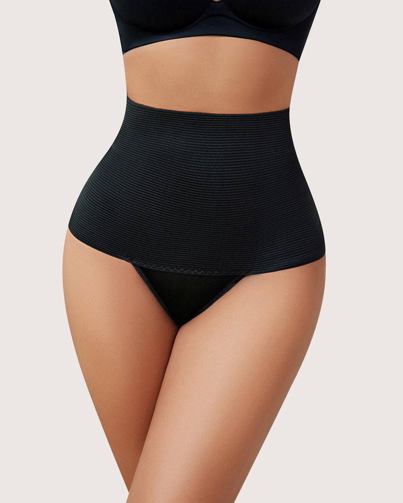 Tummy Control Thong Chiloți cu talie înaltă