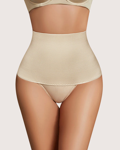 Tummy Control Thong Chiloți cu talie înaltă
