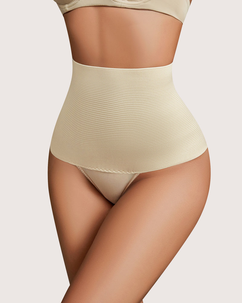 Tummy Control Thong Chiloți cu talie înaltă