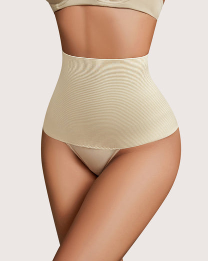 Tummy Control Thong Chiloți cu talie înaltă