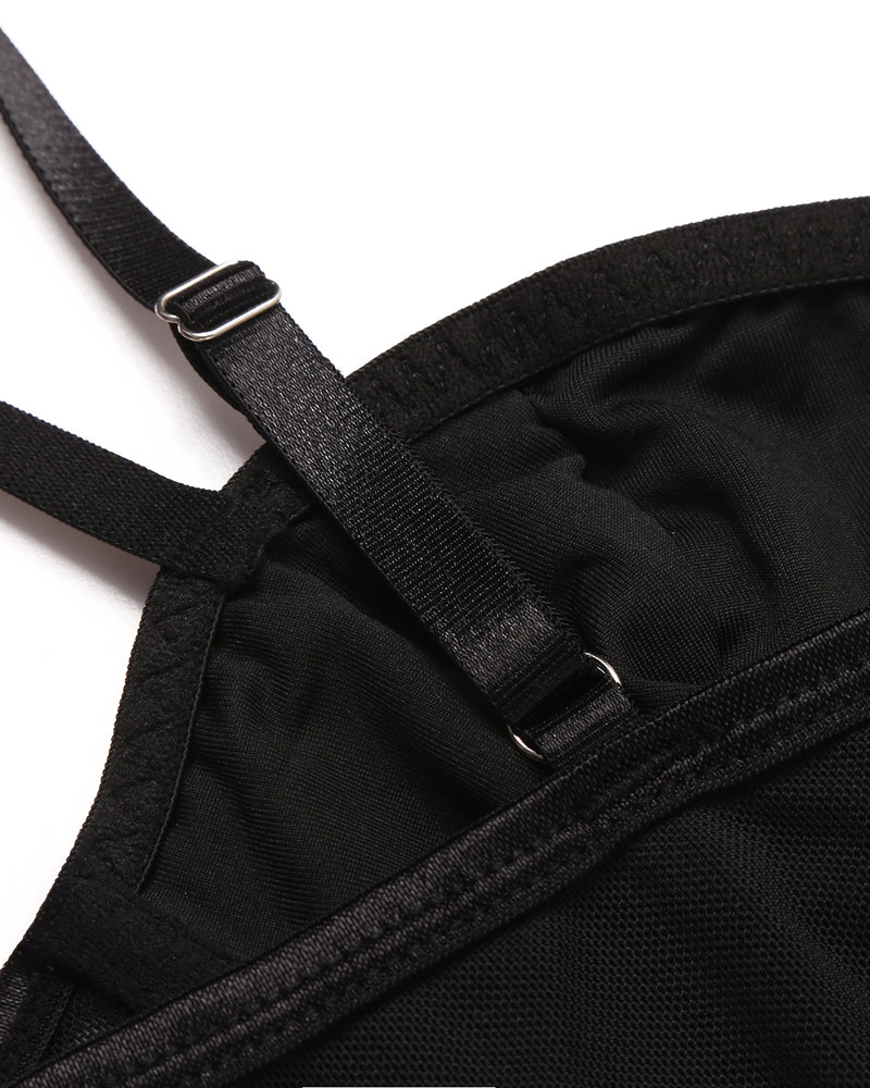 Topuri cu corset cu strasuri Bustieră Push Up