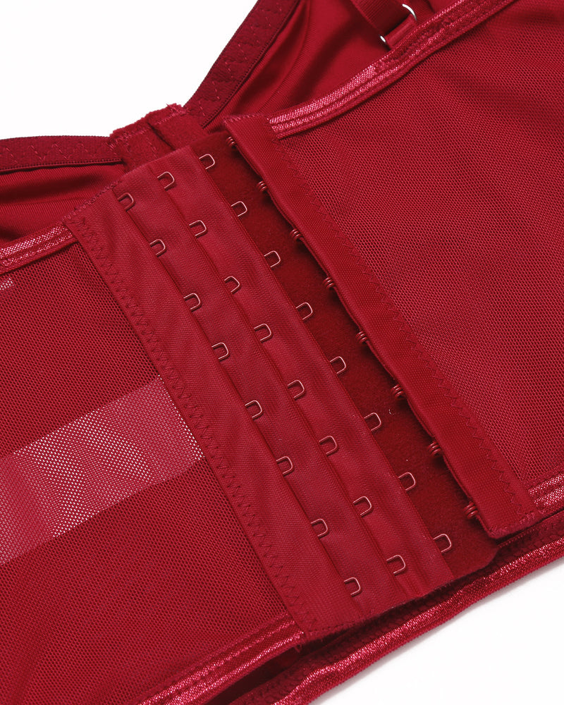 Topuri cu corset cu strasuri Bustieră Push Up