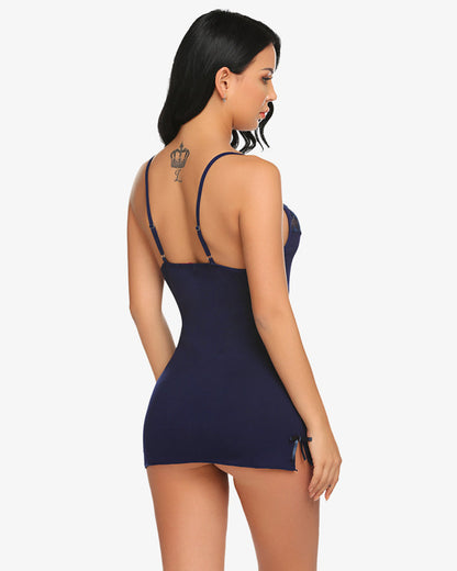 Leopard Lace Full Slips Chemise