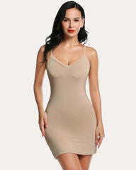 Full Slip Strap Mini Dress Shapewear