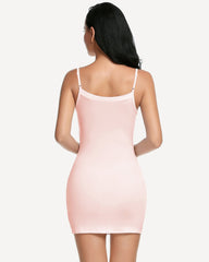 Full Slip Strap Mini Dress Shapewear