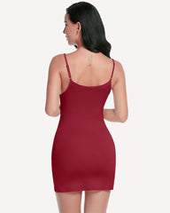 Full Slip Strap Mini Dress Shapewear