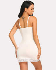 Full Slip Lace Chemise Slip Dress Shapewear