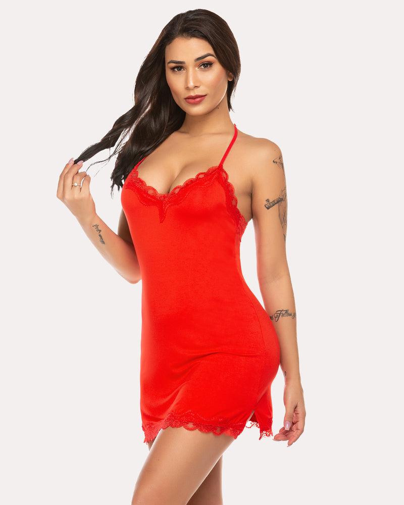 Lenjerie chemise cu alunecare integrală florală