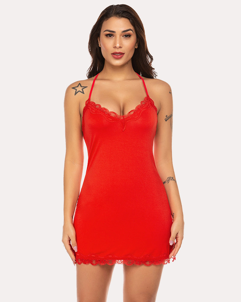 Lenjerie chemise cu alunecare integrală florală