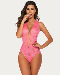 Body Dantela Deep V Mini One Piece