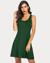 Racerback Tank Dress Nightgown