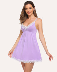 Lace Chemise Full Slip Dress