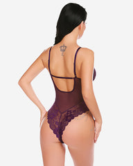 Snap Crotch Dantela Teddy One Piece