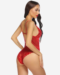 Snap Crotch Dantela Teddy One Piece