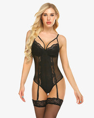 Lace Teddy One Piece Bodysuit