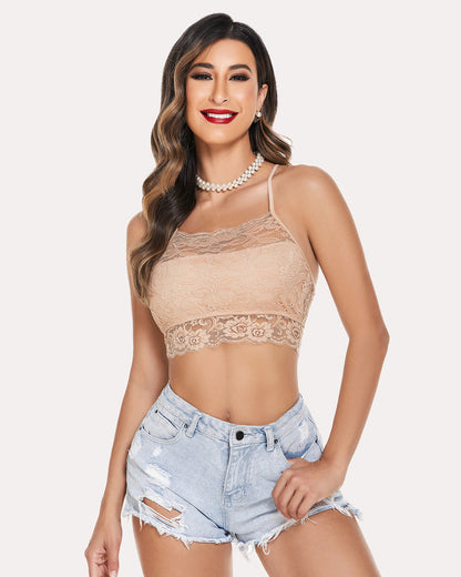 Racerback Bra Double-Layered Crop Top