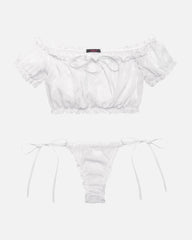 Mesh Bra and Panty Set Ruffle Lingerie Set