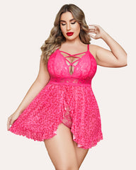 Plus Size Snap Crotch Babydoll