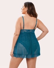 Plus Size Snap Crotch Babydoll