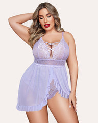 Plus Size Snap Crotch Babydoll