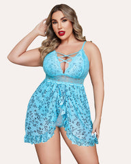 Plus Size Snap Crotch Babydoll