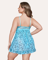 Plus Size Snap Crotch Babydoll