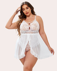 Plus Size Snap Crotch Babydoll