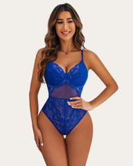 Body Snap Crotch Lace Teddy 