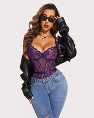 Snap Crotch One Piece Underwire Bodysuits