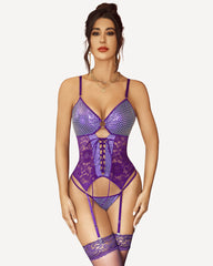 Corset Din Imitatie Piele Cu Portjartiere