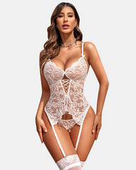 Lace Lingerie Sets with Garter Belts