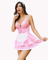 Maid Costume Babydoll Dress