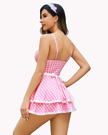 Costum de servitoare Rochie Babydoll